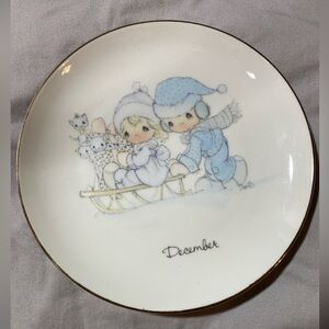 Precious Moments December Collector Plate 1983